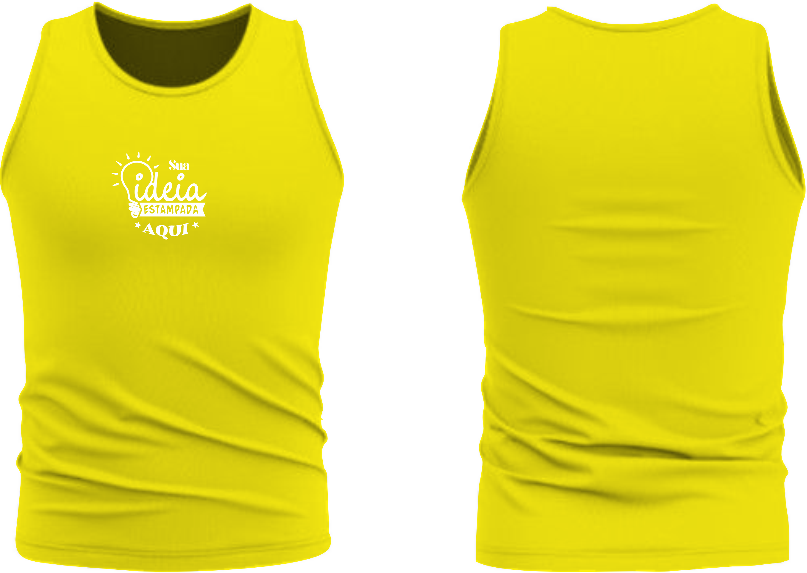 regata masculina amarela (machão)
